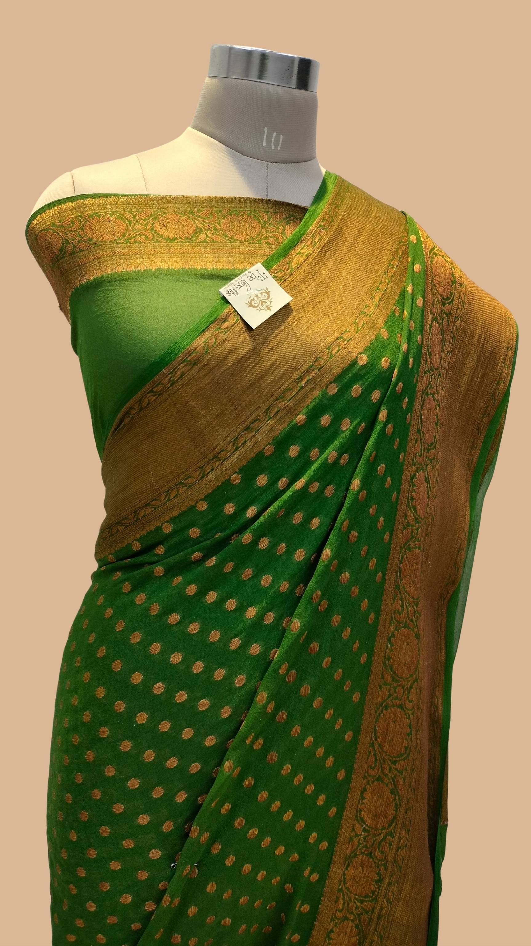 Pure Khaddi Chiffon Banarasi Saree