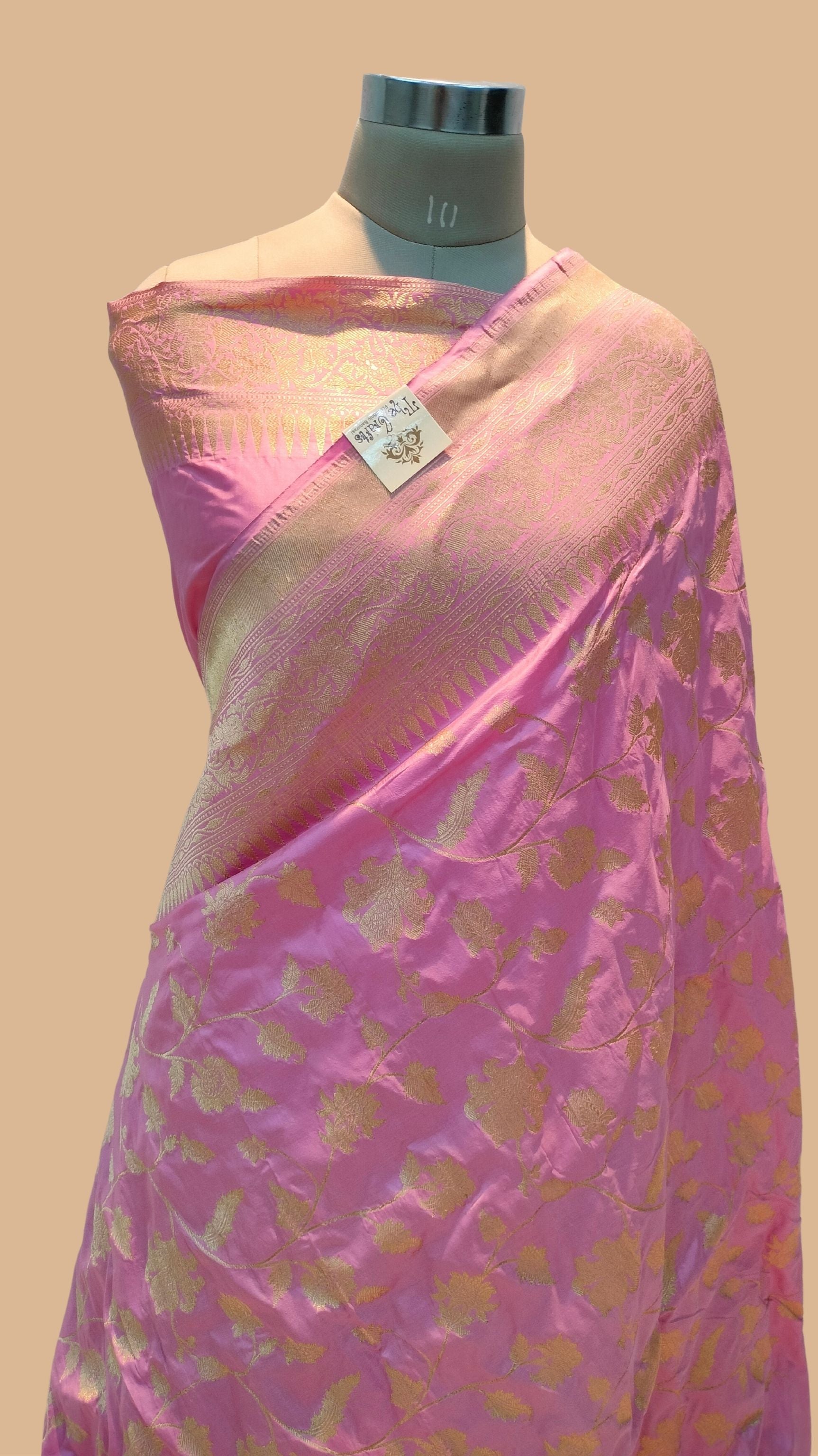 Pure Katan Silk Handloom Banarasi Saree - Kadhua jangla